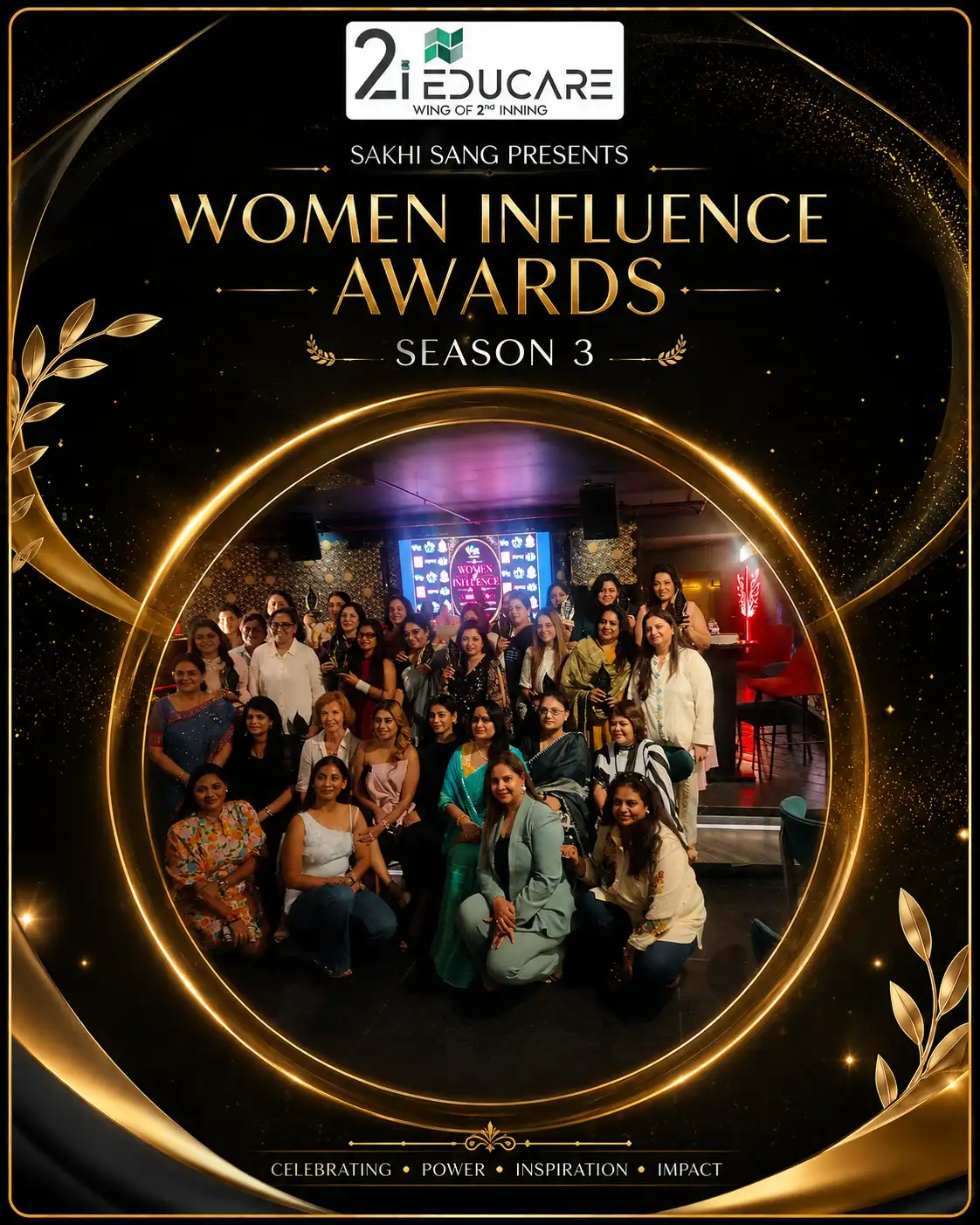 Founder Nikhat Sultana Budhraja receiving Women Influence Award